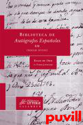 Biblioteca de autgrafos espaoles, 3. Siglo XVIII