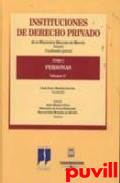 Instituciones de derecho privado, 1.3. Personas