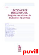 Lecciones de Derecho civil : dirigidas a estudiantes de titulaciones no jurdicas