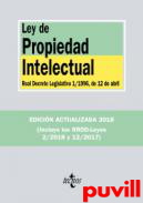 Ley de Propiedad Intelectual : Real Decreto Legislativo 1/1996, de 12 abril