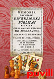 Memoria sobre las diversiones pblicas