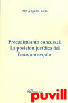 Procedimiento concursal : la posicin jurdica 

del bonorum emptor
