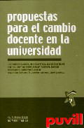 Propuestas para el cambio docente en la universidad