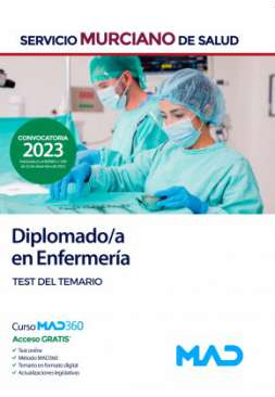 Diplomado/a en enfermería, Servicio Murciano de Salud. Test del temario
