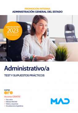 Administrativo/a, Administración General del Estado (Promoción Interna). Test y supuestos prácticos