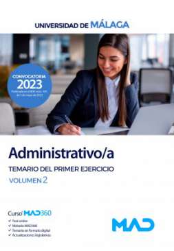 Administrativo/a, Universidad de Málaga. Temario del primer ejercicio, 2