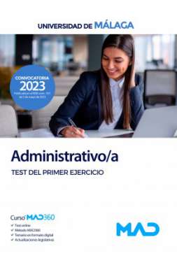 Administrativo/a, Universidad de Málaga. Test del primer ejercicio
