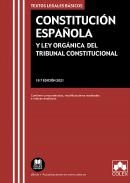 Constitución Española y Ley Orgánica del Tribunal Constitucional : contiene concordancias, modificaciones resaltadas e índices analíticos