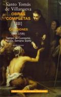 Obras completas de Santo Tomás de Villanueva, 3. Conciones 99-159. Tiempo Cuaresma, Pasión, Semana Santa