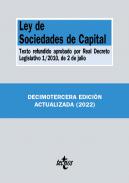 Ley de Sociedades de Capital : Texto refundido aprobado por Real Decreto Legislativo 1/2010, de 2 de julio