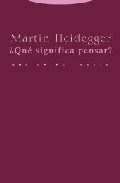 ¿Qué significa pensar?