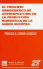 El principio democrático de autoimposición en la producción normativa de la Unión Europea