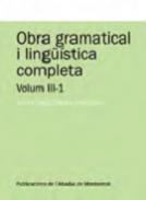 Obra gramatical i lingüística completa, 3.1
