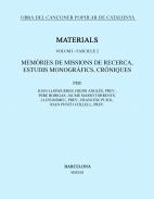 Obra del Cançoner Popular de Catalunya, 2. Memòries de missions de recerca, estudis monogràfics, cròniques